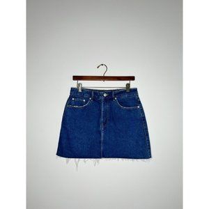 Zara Women's Size M Mid-Wash Short Mini Denim Skirt